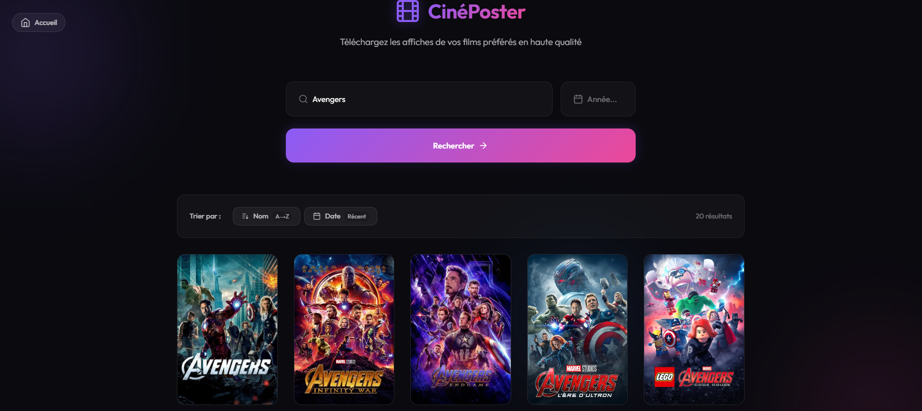 Cinéposter - Plateforme d'info de films